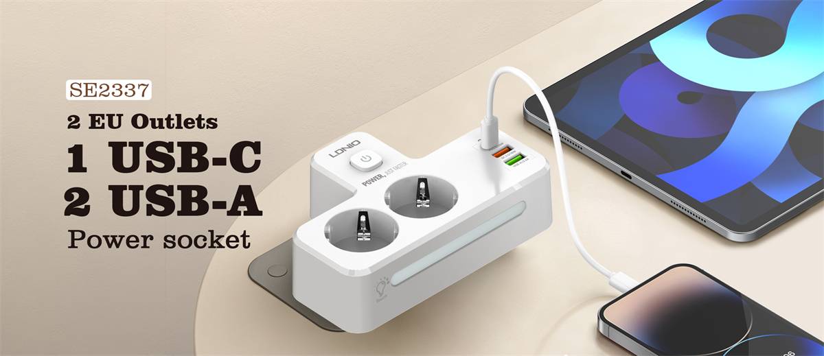 Ldnio SE2337 Portable Electrical Extension Socket