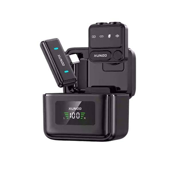 XUNDD X57 Mini Wireless Lavalier Microphone 1 Transmitter & 1 Receiver