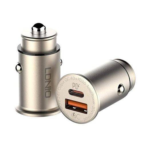 LDNIO C506Q 30W Ultra Mini Zinc Alloy Shell Car Charger