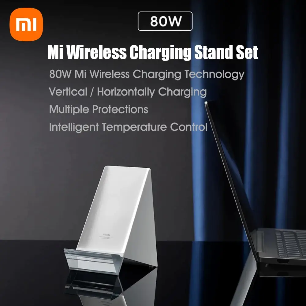 Xiaomi Mi 80W Wireless Charging Stand with 120W Ultra-Fast Wired Charger