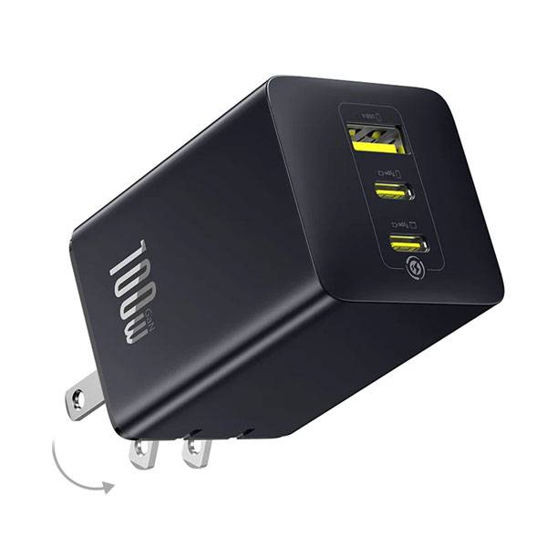 Baseus EnerFill FE11 100W 3-Port USB-C Fast Charger with USB-C To USB-C Cable