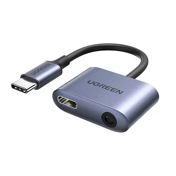 UGREEN CM231 2-in-1 USB-C to 3.5mm Audio & PD Charging Adapter 60164