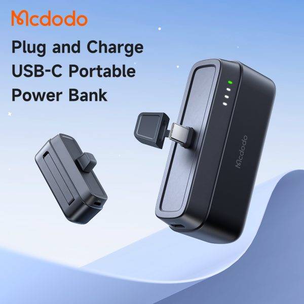 Mcdodo 630 Ultra Slim 20W T-Capsule 5000mAh Power Bank with Type-C & LED Display