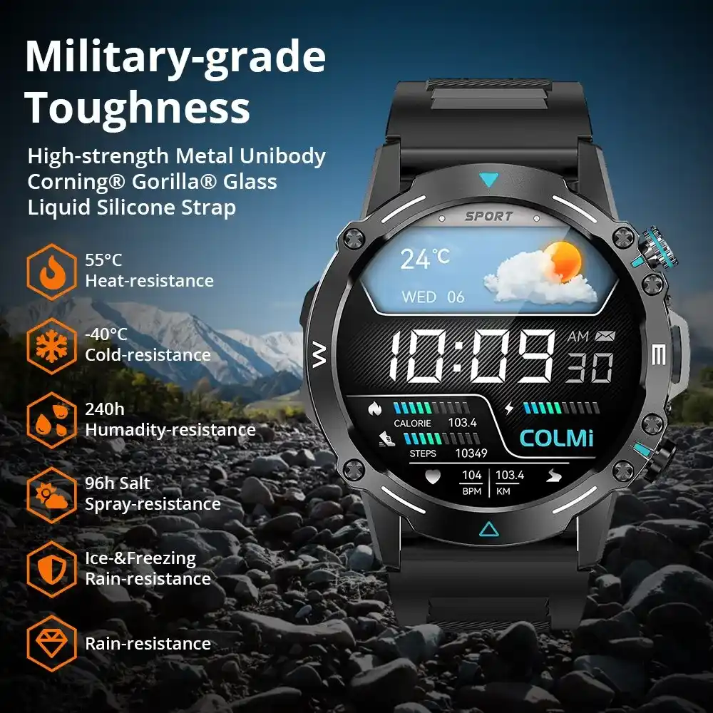 COLMI M42 Military-Grade AMOLED Smartwatch with Bluetooth Calling