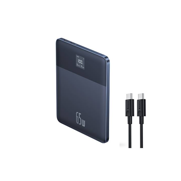 Baseus Blade 2 Ultra-Slim Power Bank 12000mAh 65W with 100W USB-C to USB-C Cable
