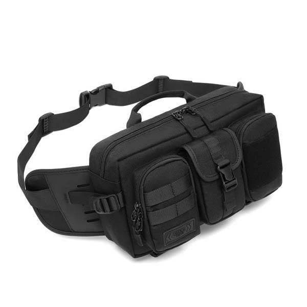 OZUKO 9449 Hard Shell Waterproof Chest Bag Men’s Crossbody Sling Bag with USB Charging Port