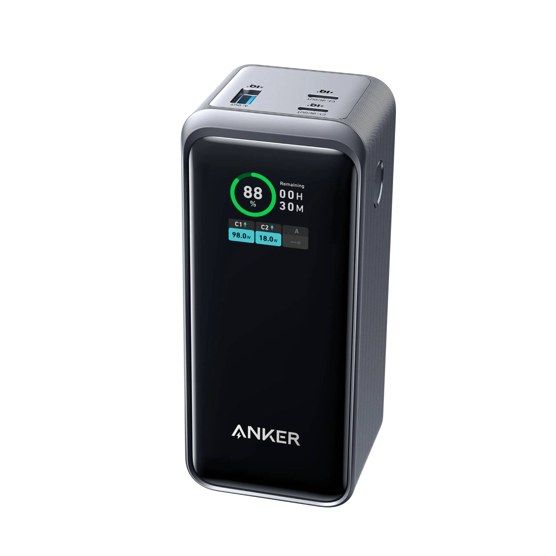 Anker Prime A1336 200W 20000mAh Power Bank with Multi-Device Fast Charging and Digital Display