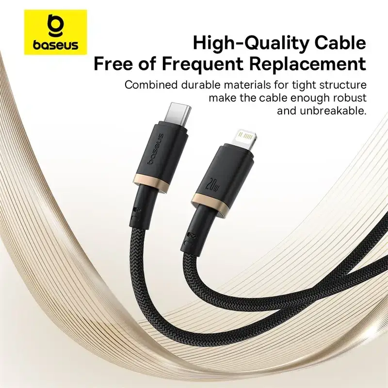 Baseus Dura Series 20W Fast Charging Data Cable USB-C to Lightning 1m/2m