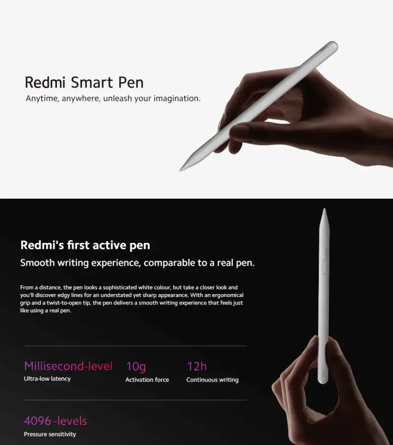 Redmi Smart Pen Compatible with Redmi Pad Pro