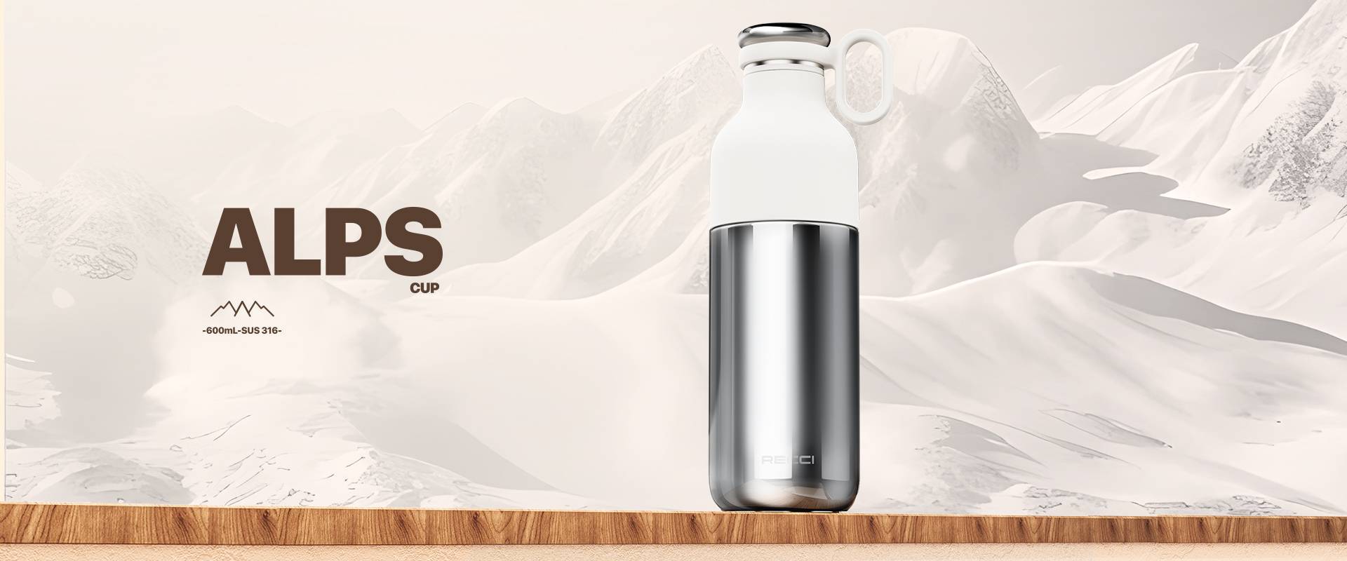 RECCI RLS-C01 Alps Snow Insulated Cup