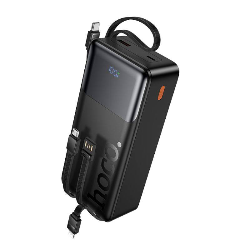 Hoco J156B 30000mAh 22.5W Power Bank with Four Built-In Charging Cables
