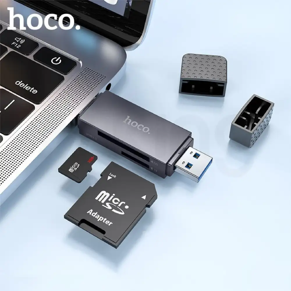Hoco HB45 Spirit 2-in-1 High-Speed Card Reader USB & Type-C, USB 2.0/3.0 Compatible