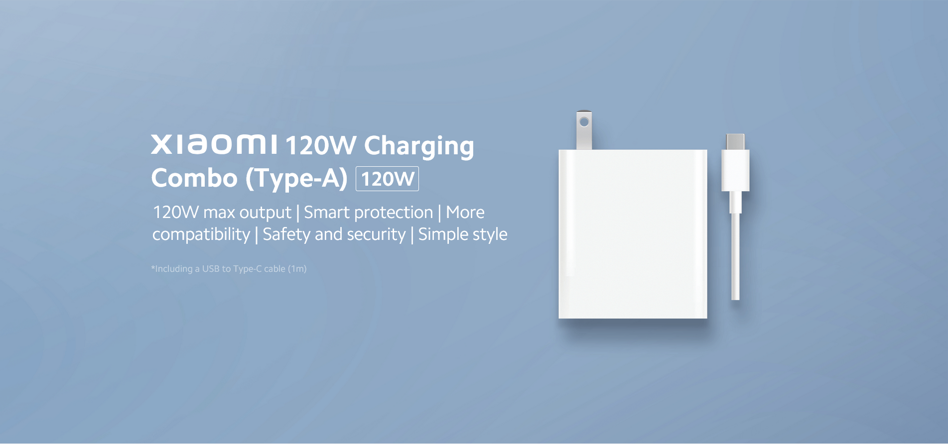 Xiaomi 120W GaN Fast Charger with USB-C Cable US Plug