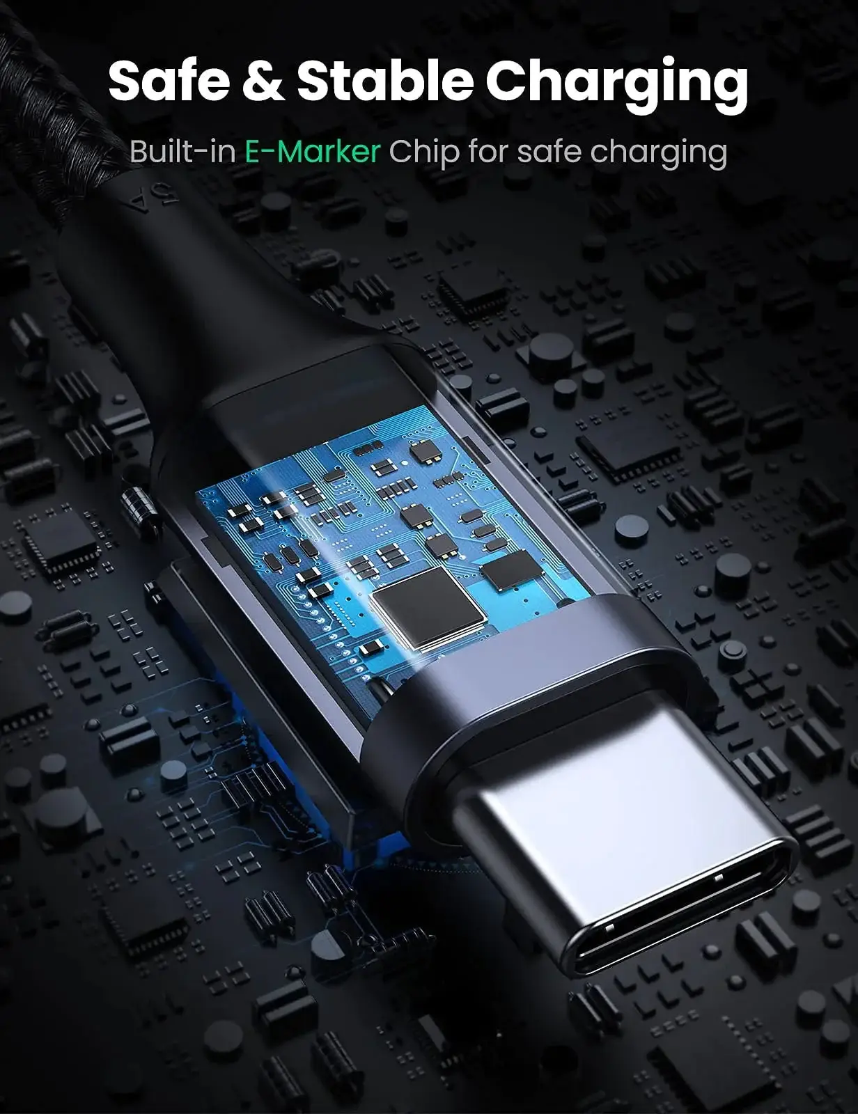 UGREEN US334 USB-C to USB-C Cable 100W 5A Fast Charging 2M
