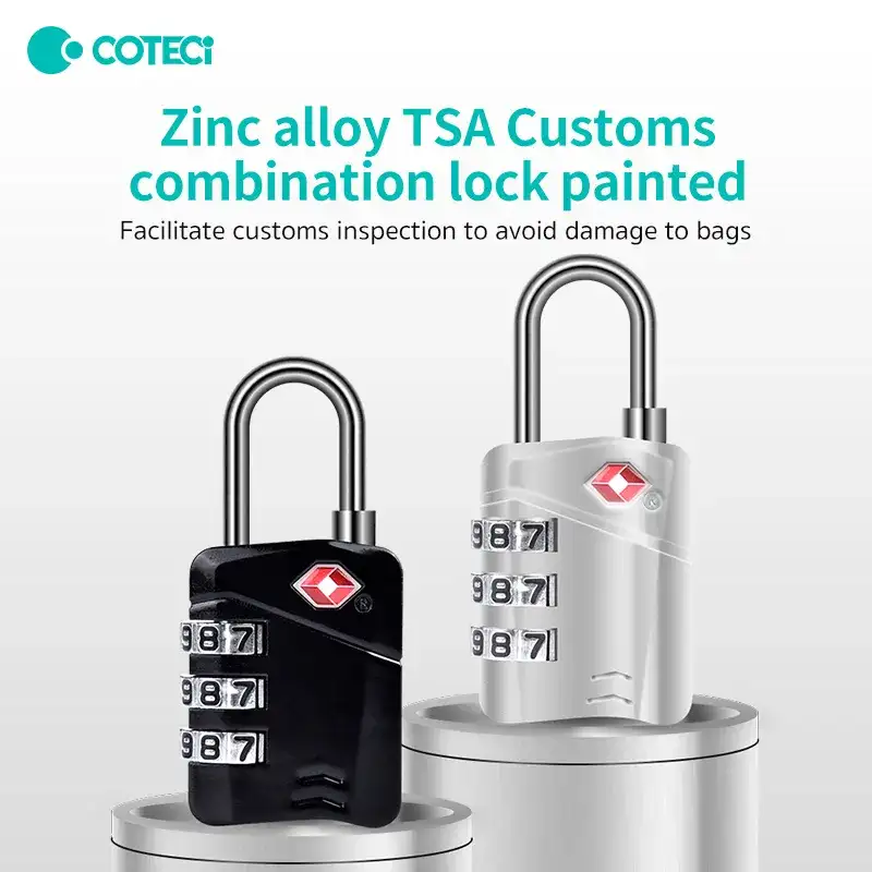Coteci TR-006 TSA-Approved Customs Combination Travel Lock
