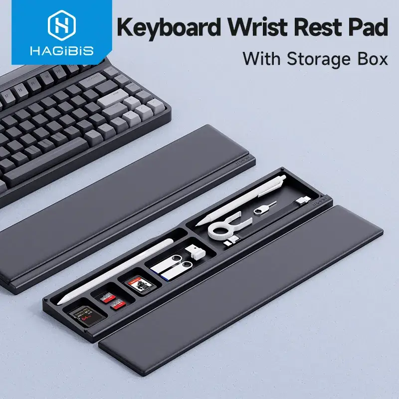 Xiaomi Hagibis Ergonomic Soft Keyboard Wrist Rest Pad with Built-in Storage Box