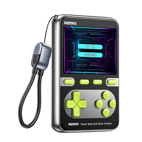 REMAX FCP-13 Power Bank & Gaming Console 10,000mAh with Built-In 20W Fast Charging Cables