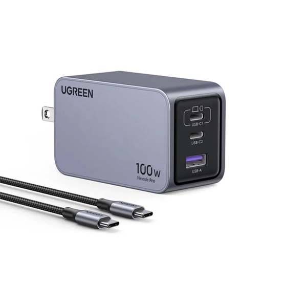 UGREEN Nexode Pro 100W GaN Charger with 3 Ports PPS & USB C Cable X757  Ultra Fast Charging