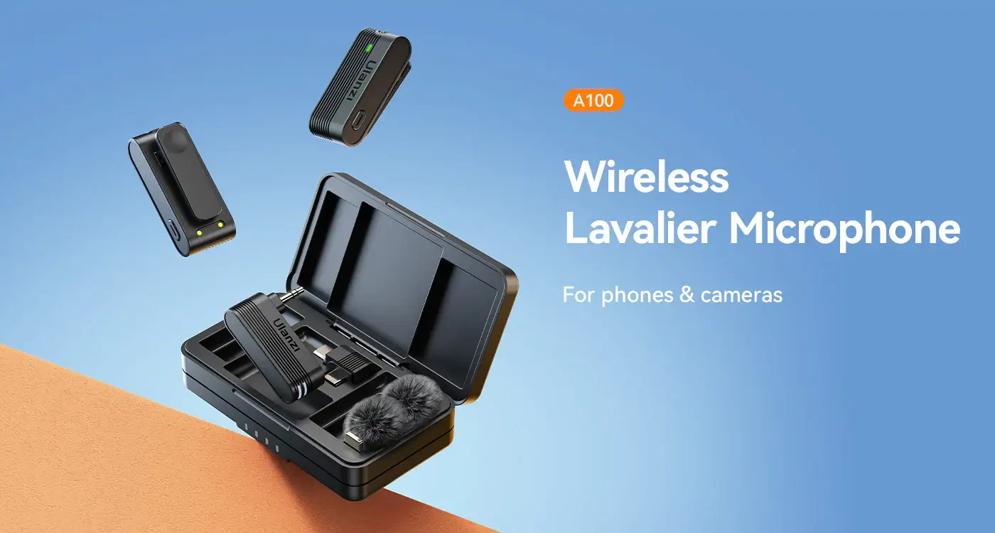 Ulanzi A100 Dual Wireless Lavalier Microphone System