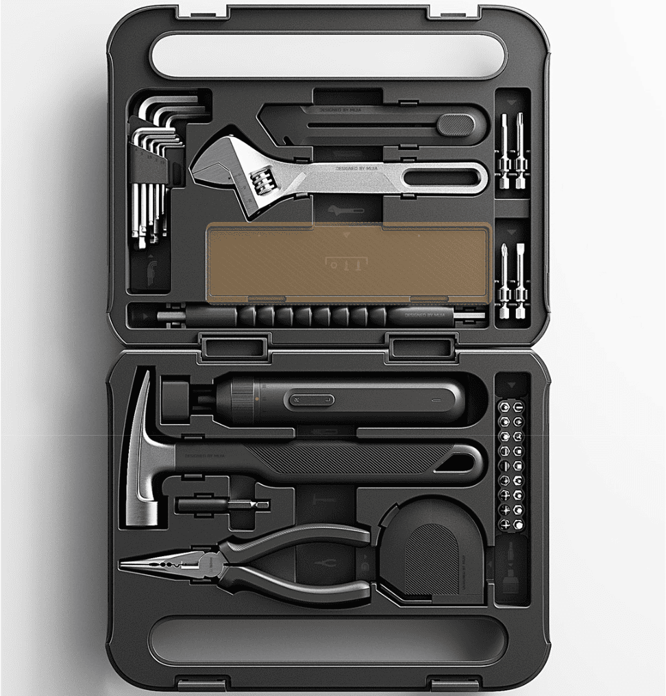 Xiaomi Mijia Multifunctional Screwdriver Toolbox MJGJX001QW with LED Portable Home Tool Set