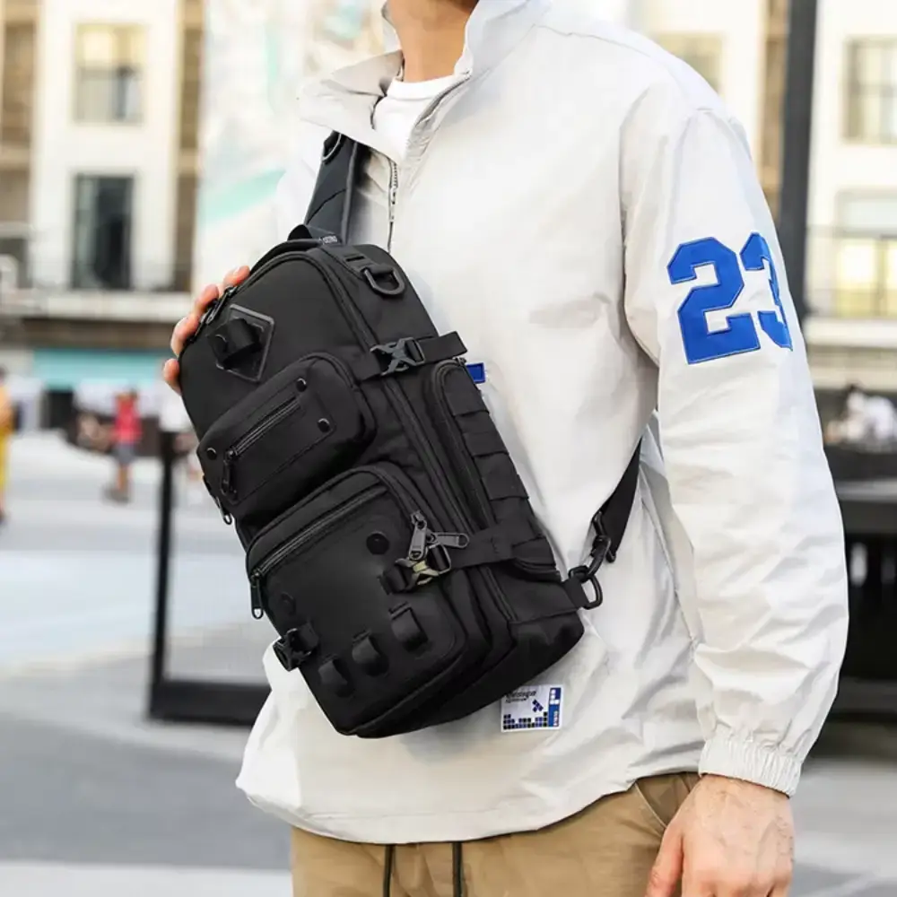 OZUKO 9585 Sling Chest Bag Waterproof Crossbody Shoulder Bag