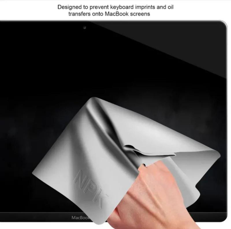 NPK Keyboard Protector & Cleaning Cloth for MacBook Pro 13", 14", 15", 16" 
