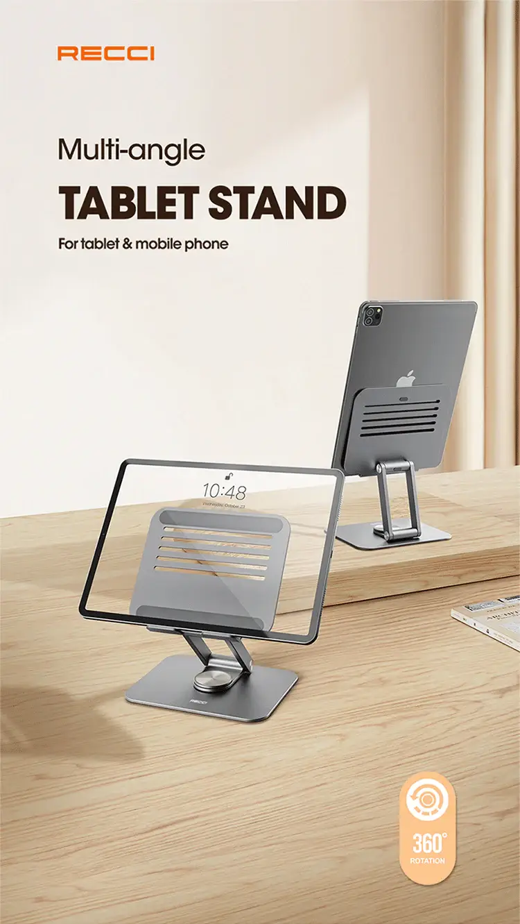 Recci RHO-M16 Multi-Angle Adjustable Tablet Stand