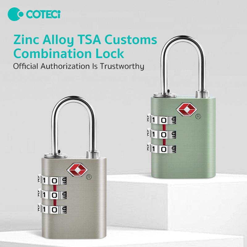 Coteci TR-001 Zinc Alloy TSA-Approved 3-Digit Combination Lock