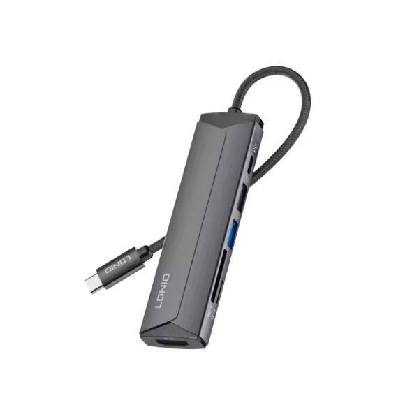 LDNIO DS-56H 5-in-1 USB-C Docking Station with 100W PD Charging & Data Hub