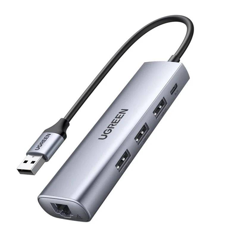 UGREEN CM475 5-in-1 USB Hub with 3 USB 3.0 Ports, RJ45 5V Power Port 20915 UGREEN CM475 5-in-1 USB Hub with 3 USB 3.0 Ports, RJ45 5V Power Port 20915