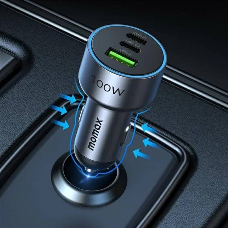 Momax UC17 MoVe 100W Triple-Port Fast Car Charger