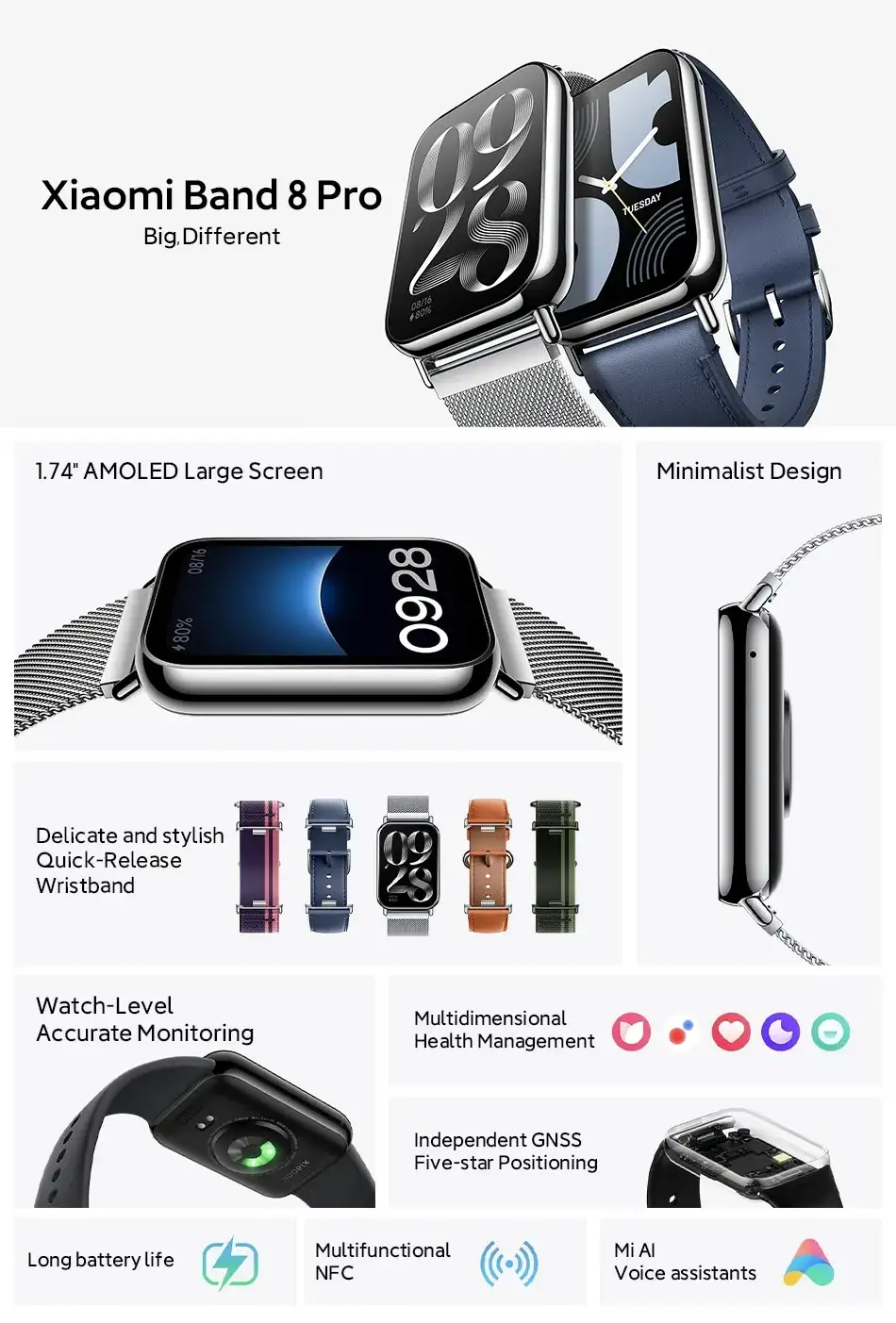 Xiaomi Band 8 Pro Smart Fitness Band