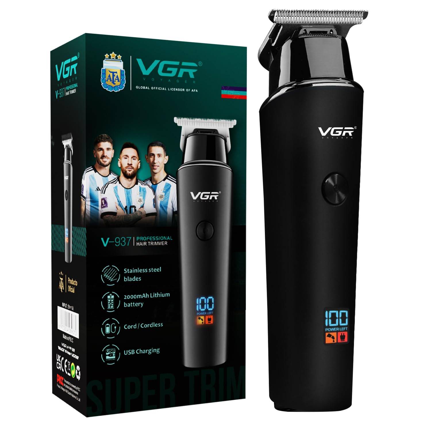 VGR V-937 Professional Rechargeable Electric Hair Trimmer
