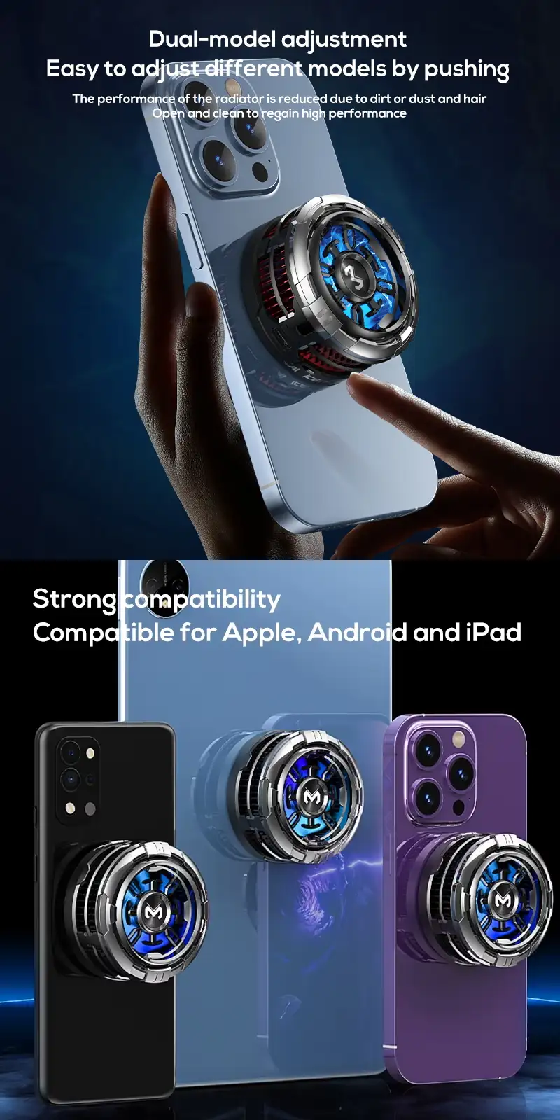 MEMO CX08 15W Magnetic Freezing Mobile Phone Cooler
