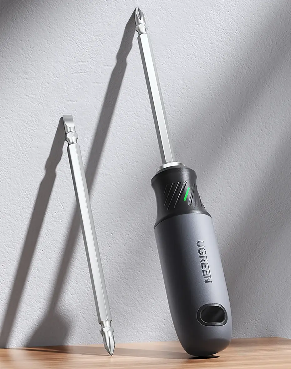 UGREEN 2-in-1 Magnetic Screwdriver Bit Set 6mm S2 Alloy Steel  100mm Portable Repair Tool