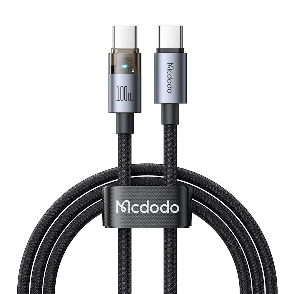Mcdodo CA-5580 Type-C to Type-C 100W Transparent Fast Charging Cable 1.2m