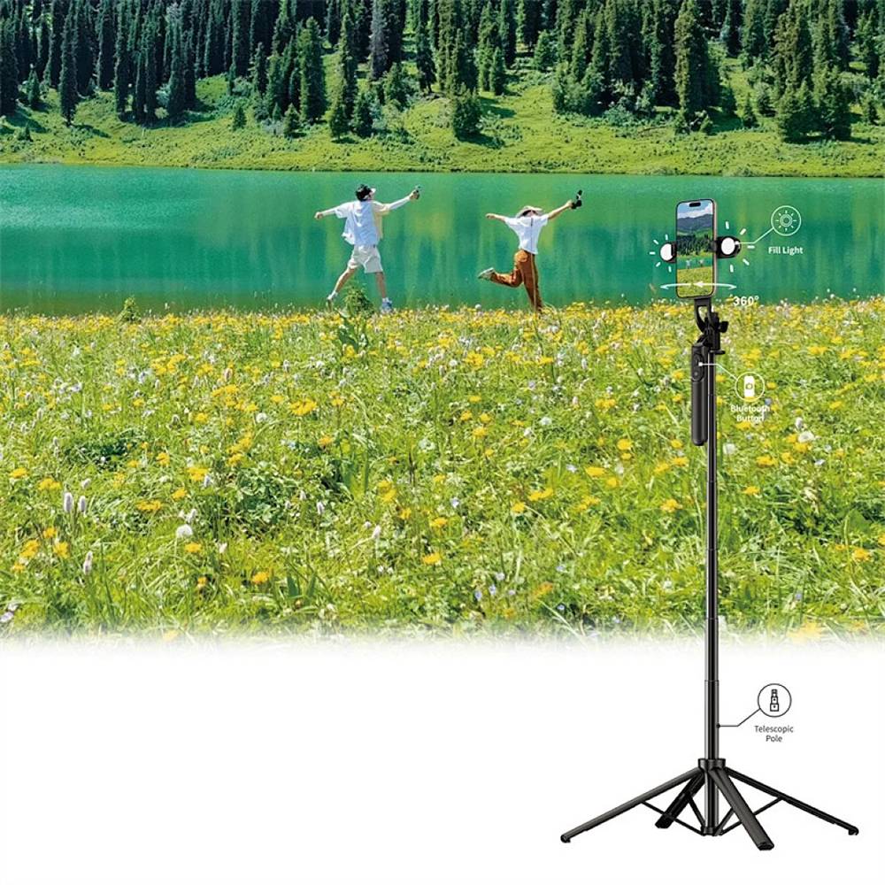 WiWU WI-SE012 Live Broadcast Tripod Selfie Stick