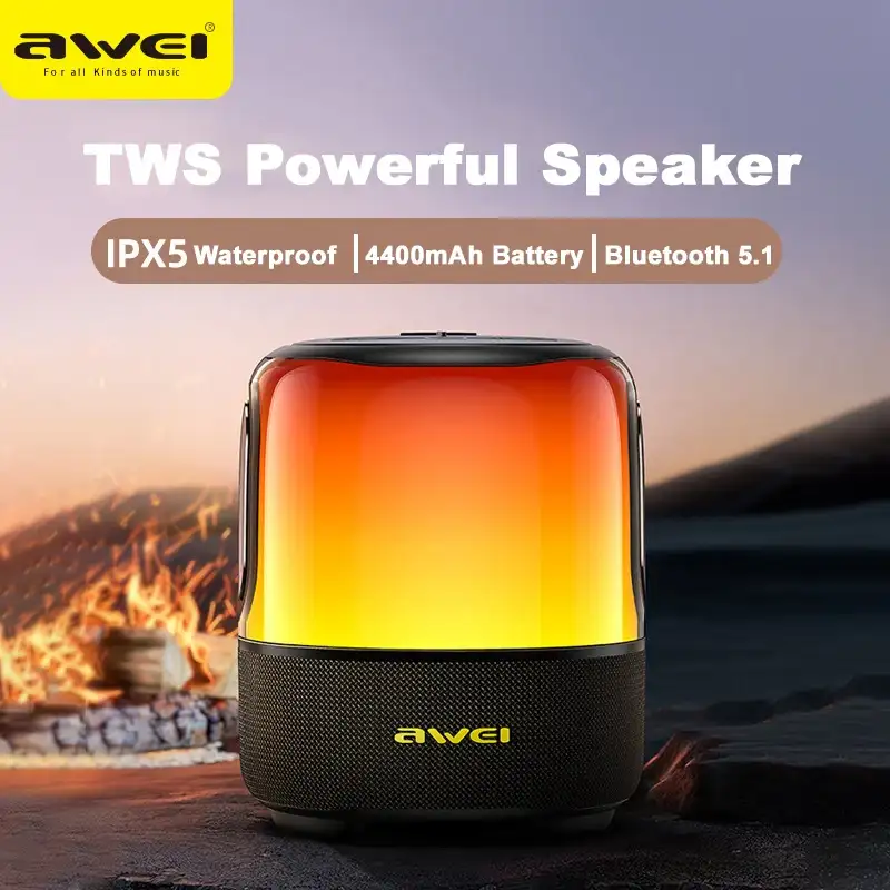 Awei Y680 Bluetooth Speaker 60W Colorful Lights