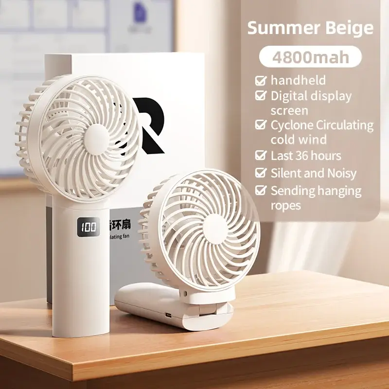 RTAKO Y20 BreezeFlow Handheld Fan Portable & Rechargeable Cooling Solution