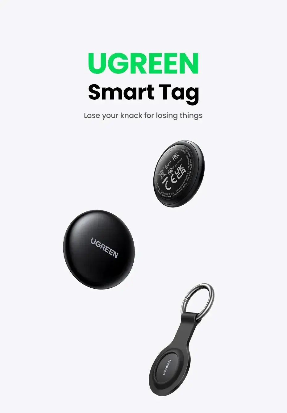 UGREEN CM520 Smart Bluetooth Tracker and Finder (60387)