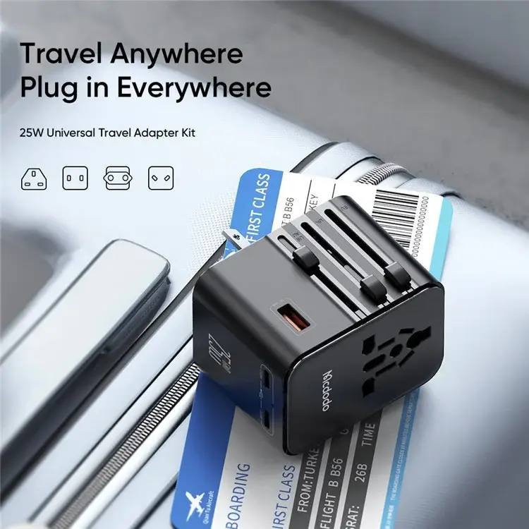 Mcdodo CP-3260 MDD G5 Series 25W Universal Travel Charger Dual Type-C + USB-A Ports with USB-C to USB-C Cable