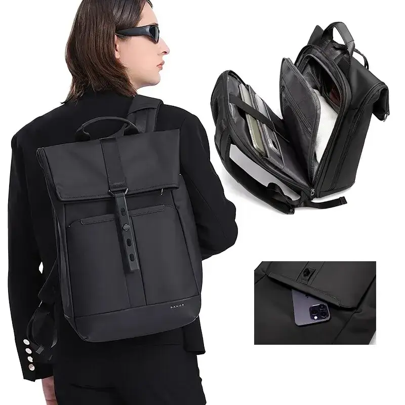 BANGE BG-2888 Men's Casual Travel Backpack Double-Shoulder Lightweight & Versatile