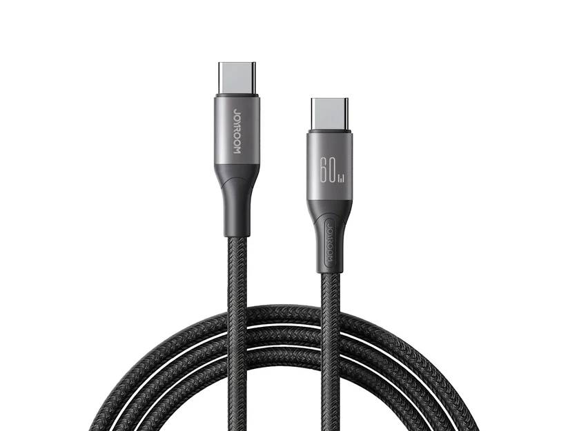 JOYROOM S-A28 Flash Series 60W Type-C to Type-C Fast Charging & Data Cable 1M & 2M JOYROOM S-A28 Flash Series 60W Type-C to Type-C Fast Charging & Data Cable 1M & 2M