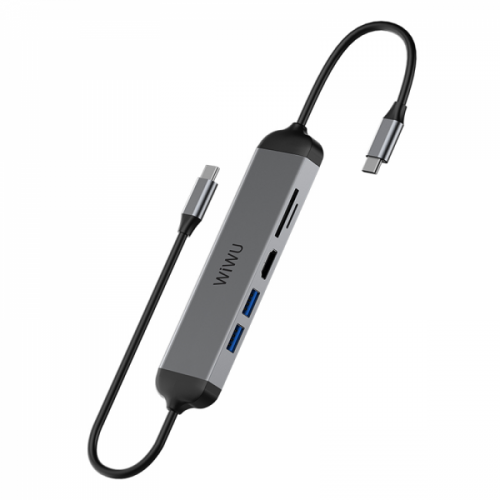 WIWU Alpha A521H 5-in-1 USB-C Multiport Hub