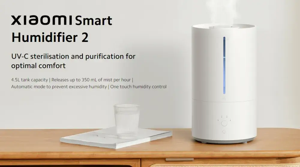 Xiaomi Smart Humidifier 2 with UV-C Sterilization and 4.5L Capacity