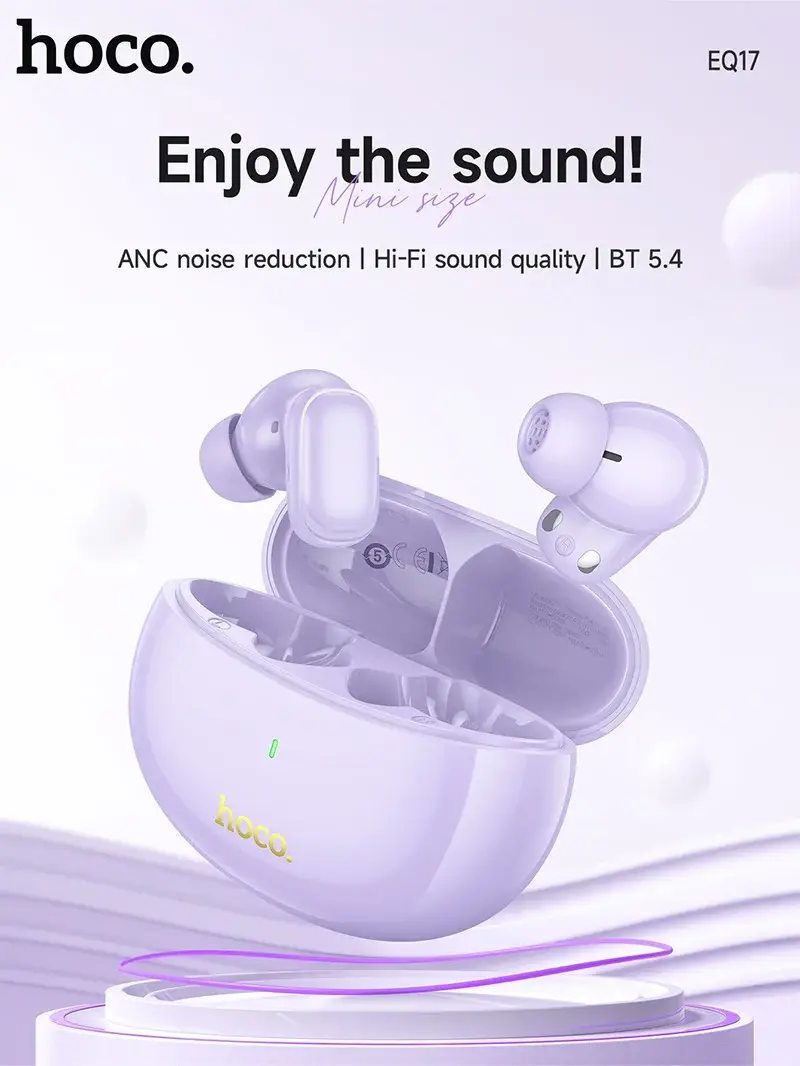 HOCO EQ17 ANC + ENC TWS Wireless Bluetooth Earbuds