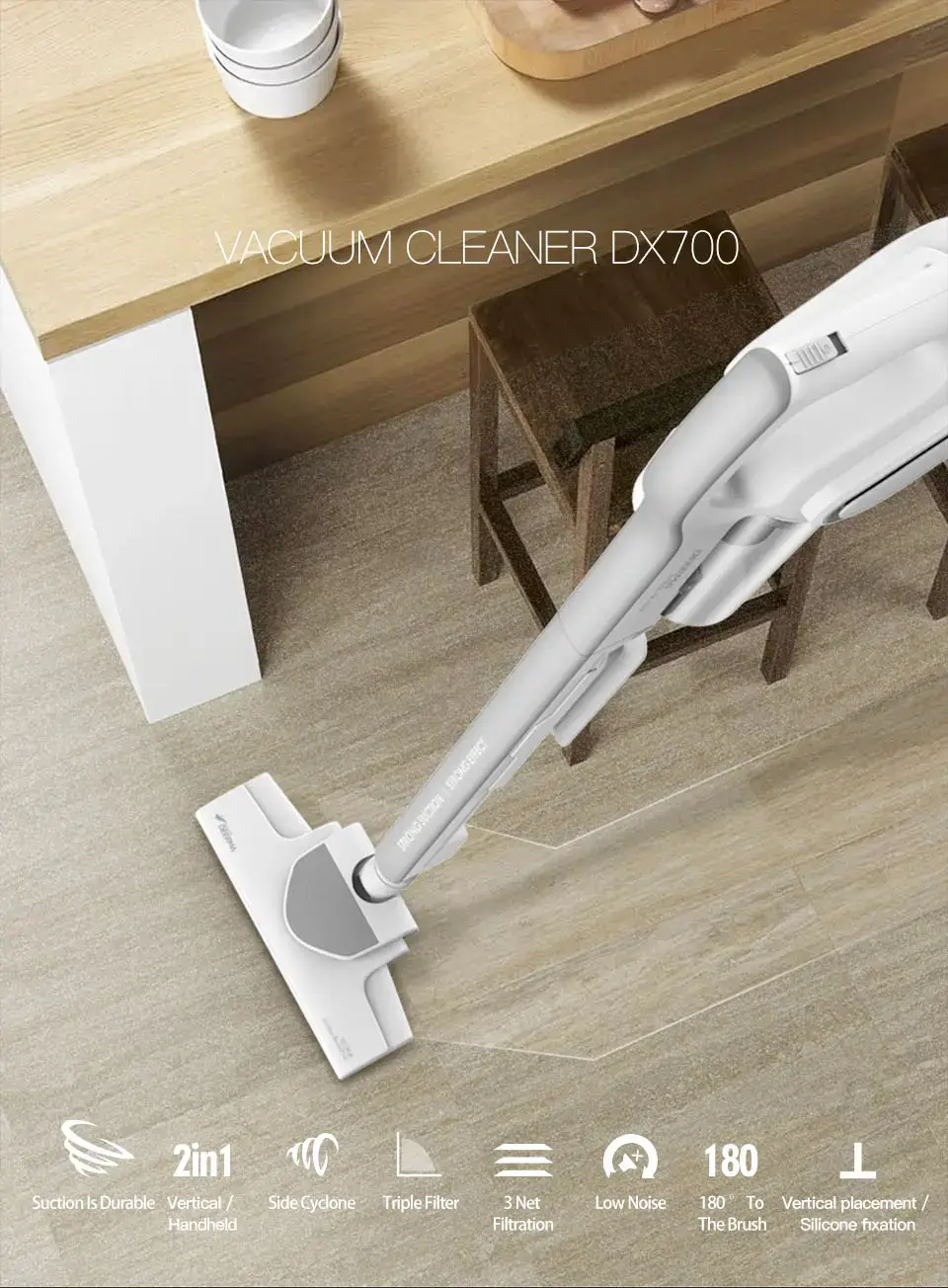 Xiaomi Deerma DX700 Lightweight Corded Vacuum Cleaner