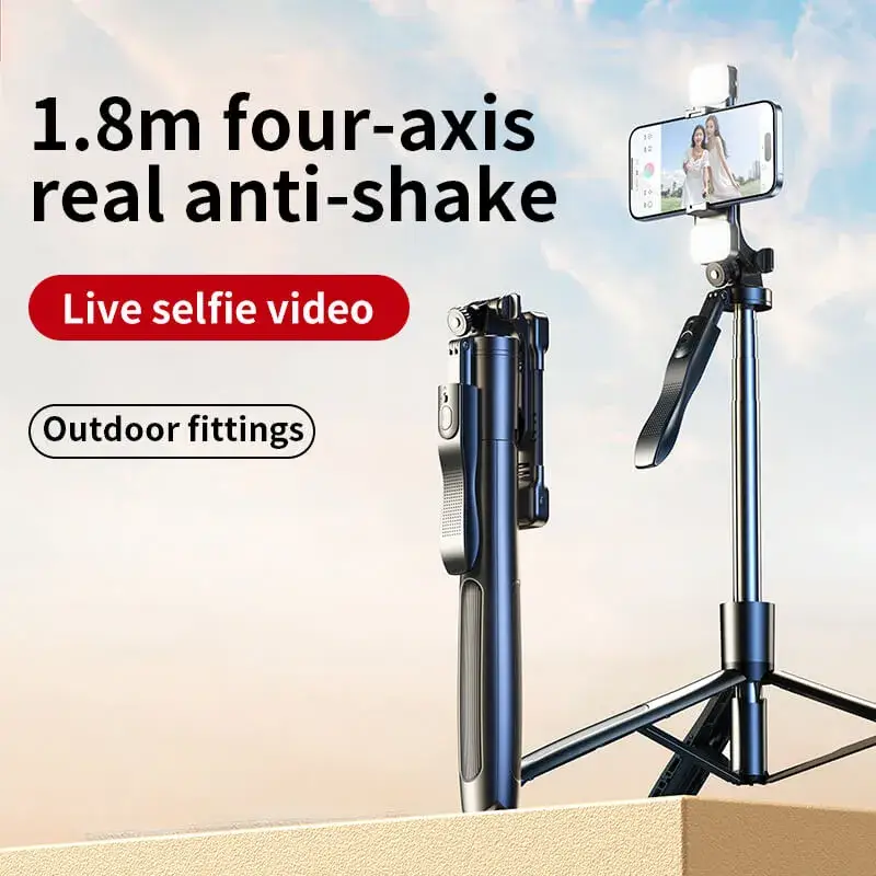 RTAKO Q052 Extendable Selfie Stick with Face Tracking and Wireless Remote