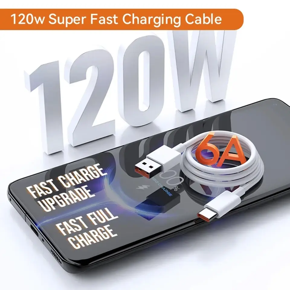 Xiaomi 6A Type-A to Type-C 120W Fast Charging Cable