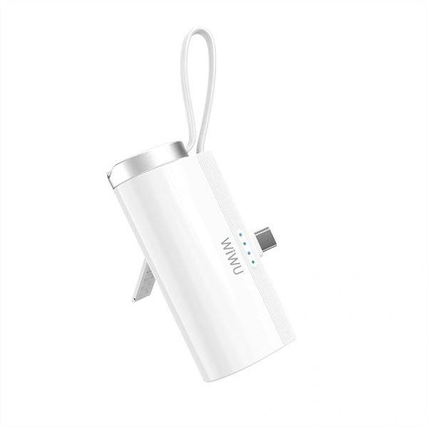 WiWU Wi-W026 2-in-1 Capsule 5000mAh USB-C Power Bank